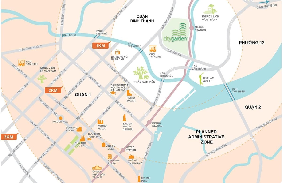 Kartta binh thanh district