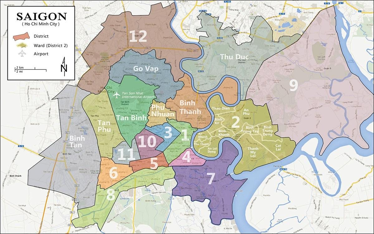 Kartta district 9 ho chi minh city 