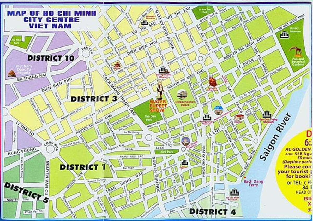Kartta ho chi minh city center