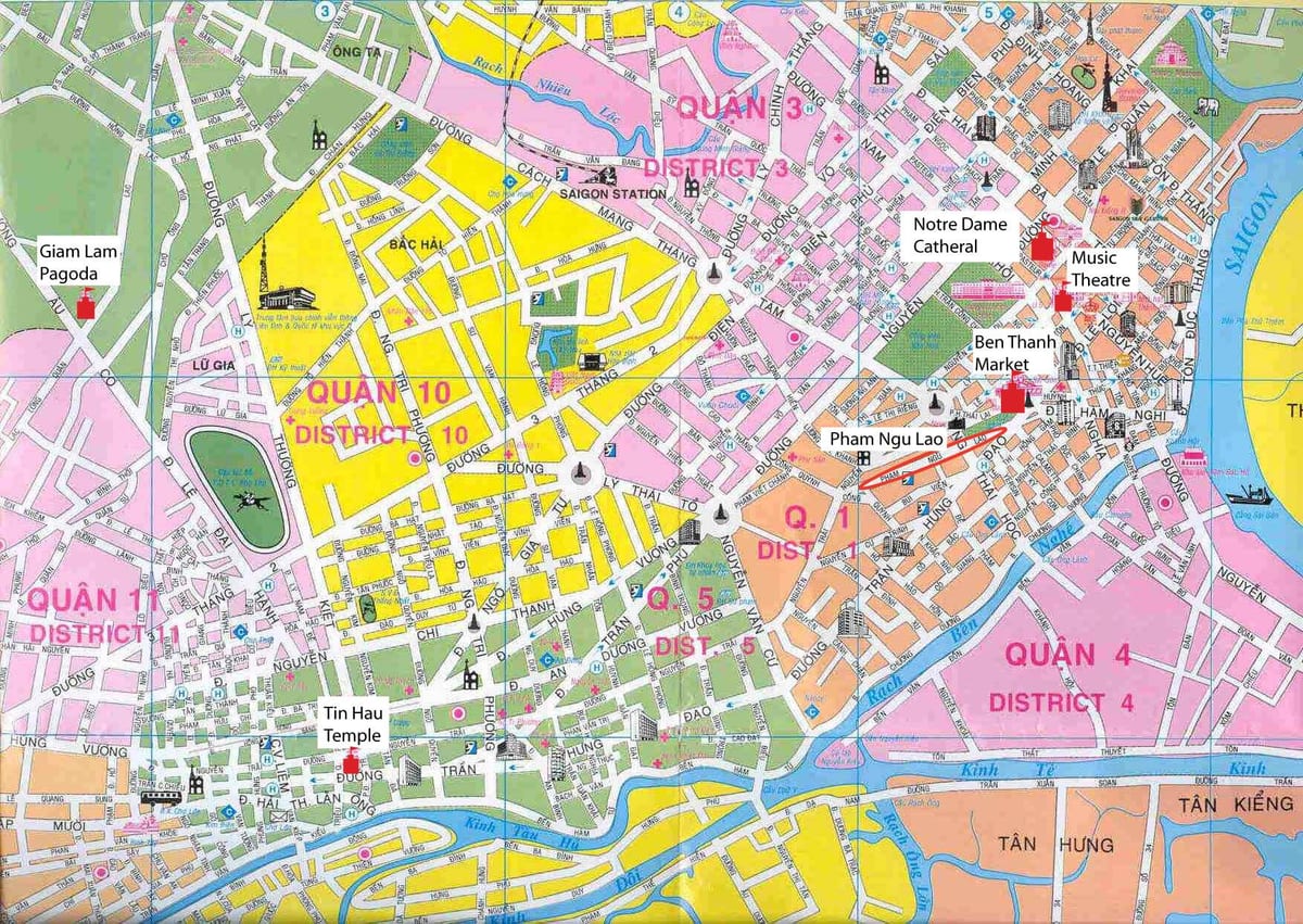 saigon district kartta