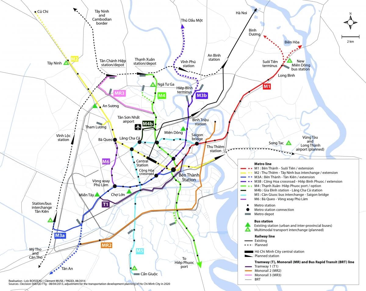 ho chi minh city metro kartta